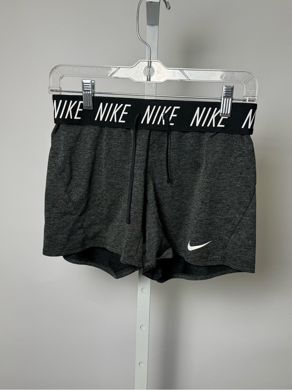 Nike Black & Dark Gray Performance Shorts with Branded Waistband #64